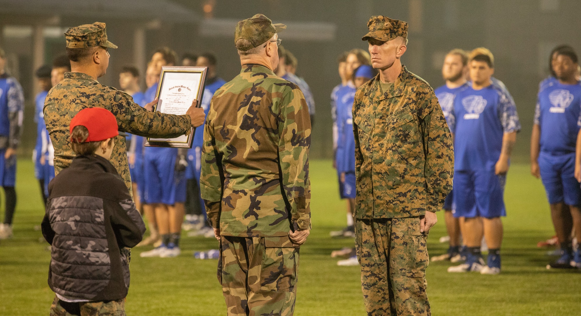 Coach Randy Finley Promoted to United States Marine Corps Gunnery Sergeant in Ceremony at Brevard College