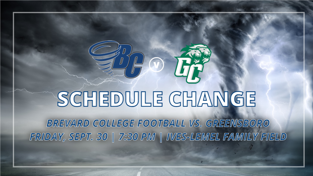 Football vs. Greensboro Moved to Friday, September 30 at 7:30 p.m.