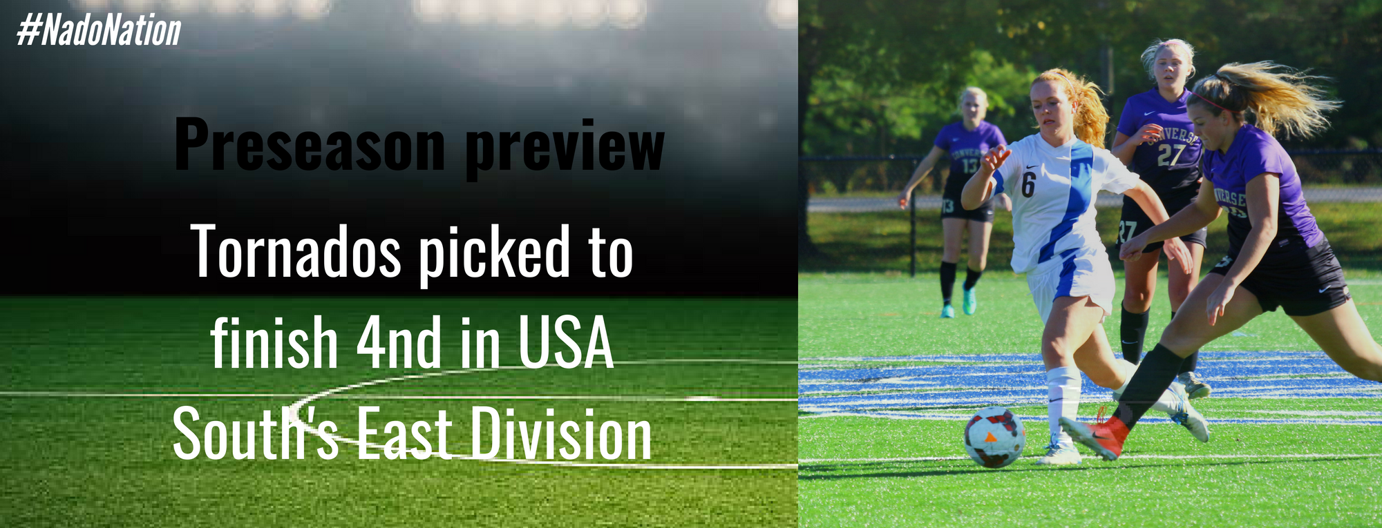 Women’s Soccer Preseason Preview: Tornados predicted to finish 4th in USA South's West Division