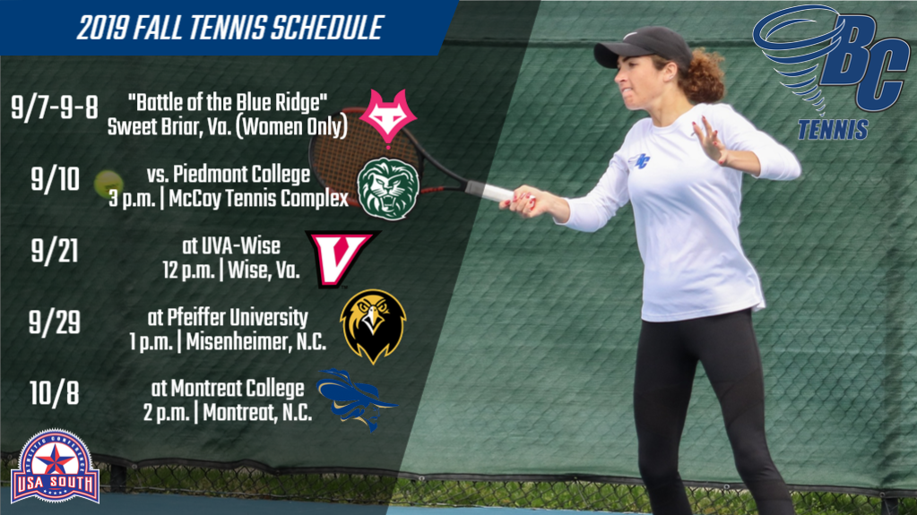 Fall Schedule Set for Brevard College Men’s & Women’s Tennis Programs