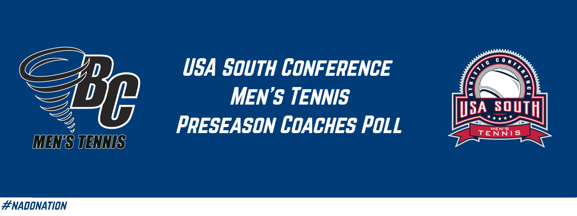 Men’s Tennis Slotted Fifth in USA South Preseason Poll
