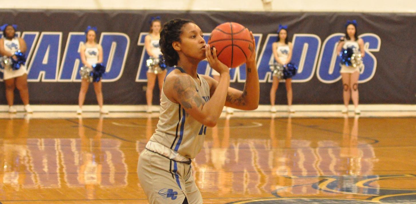 Junior forward Destiny Williams recorded a double-double of 11 points and 10 rebounds in BC's loss to Covenant (Photo courtesy of Tommy Moss).