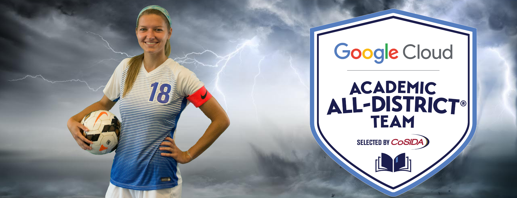 Ashley Hughes of Brevard College Named Google Cloud Academic All-District