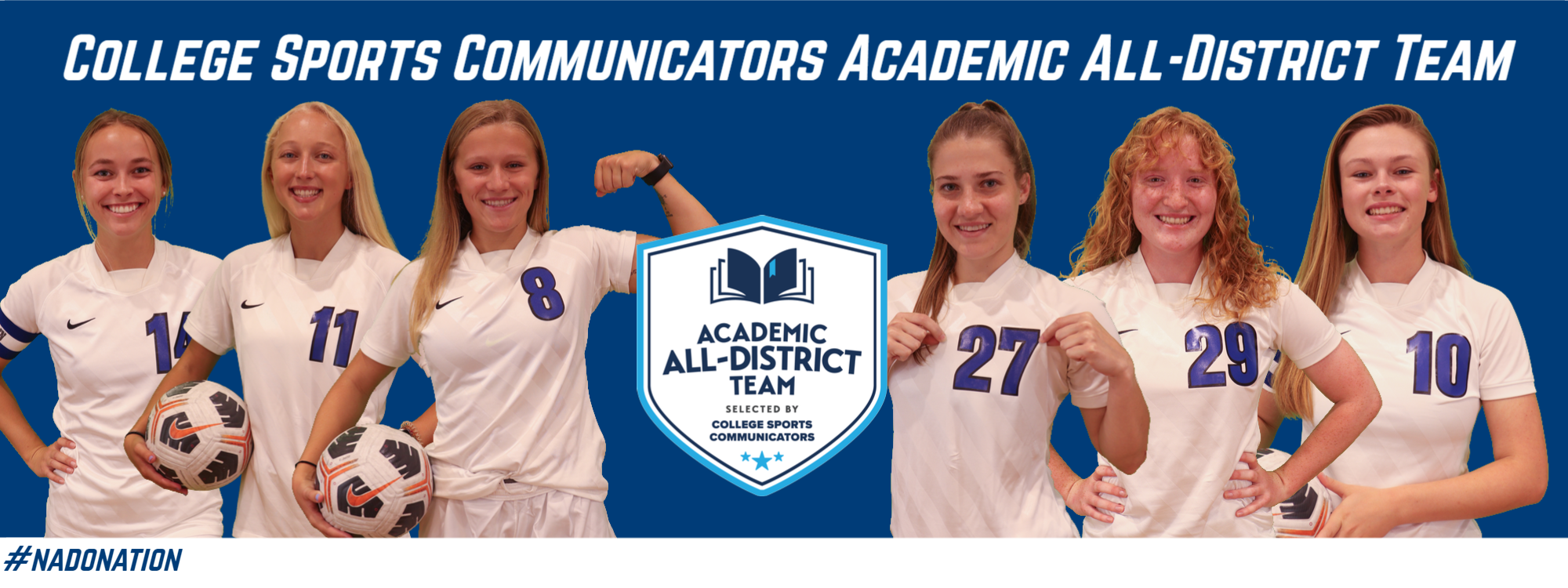 Program-Record Six Tornados Named to Women’s Soccer Academic All-District Team