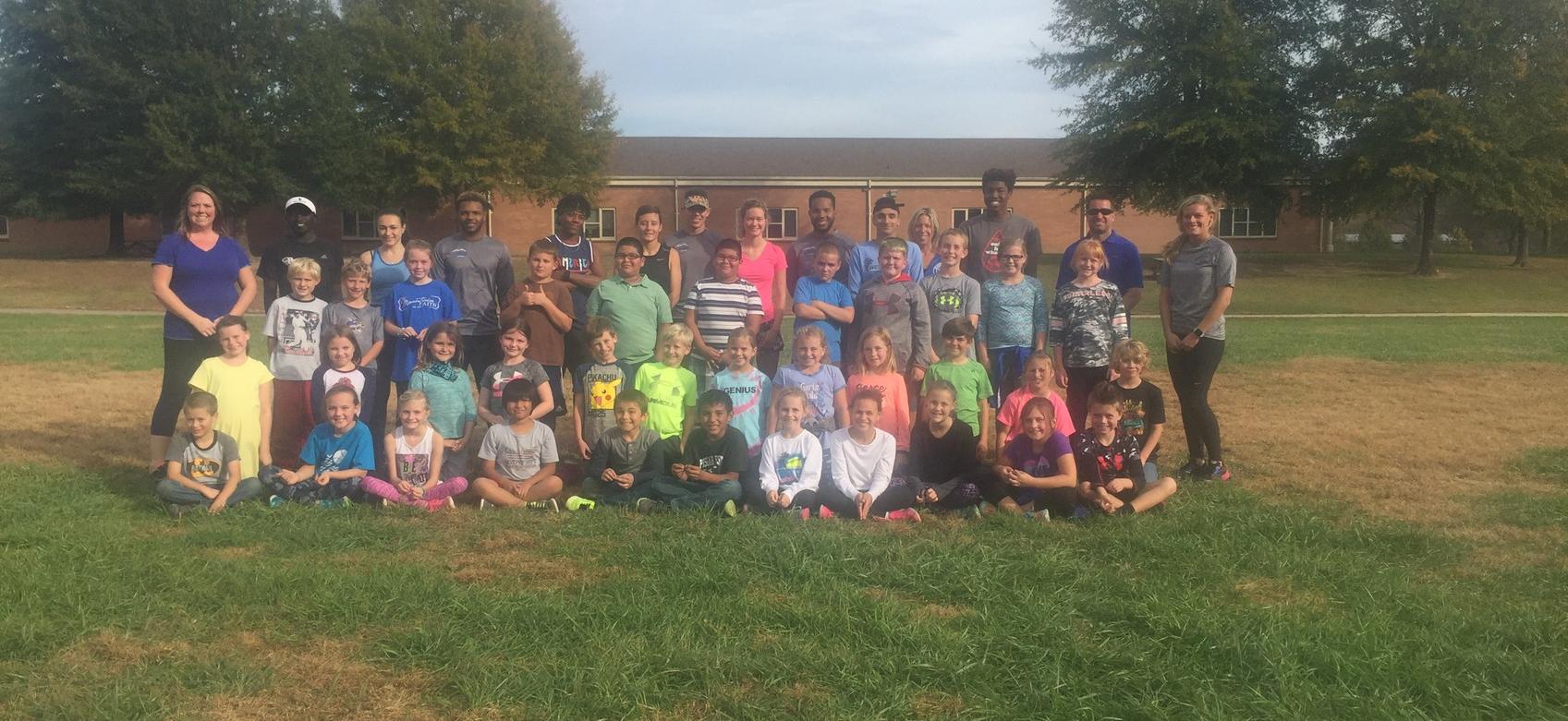 Tornado Cross Country Spends Time at Pisgah Elementary