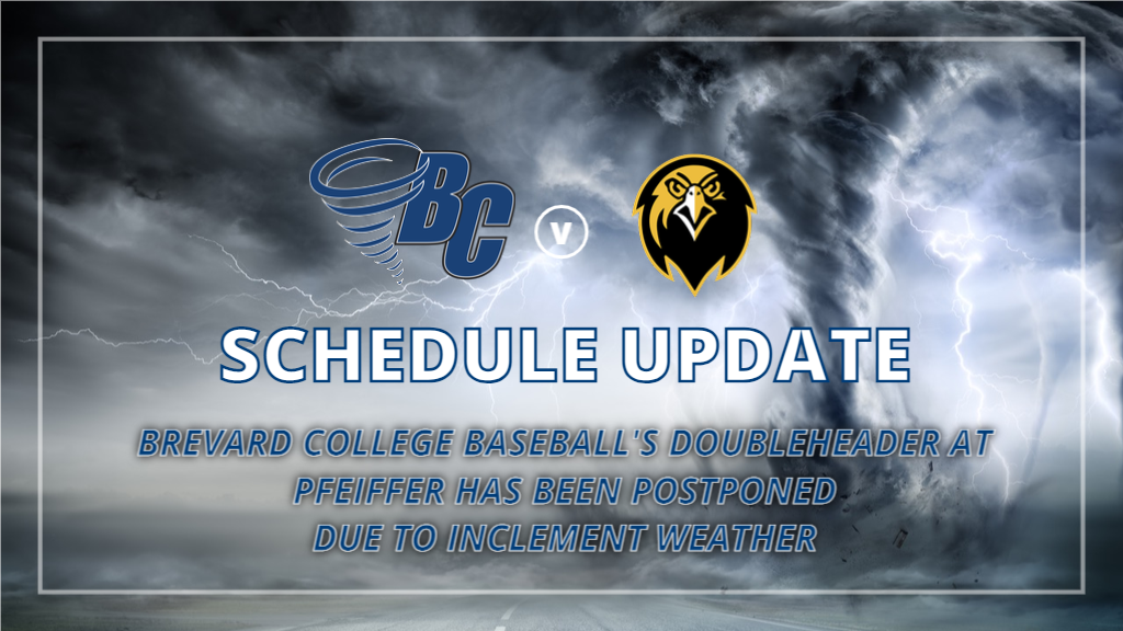Doubleheader at Pfeiffer Postponed Due to Inclement Weather
