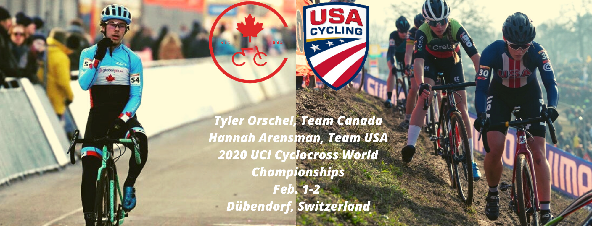 Arensman, Orschel of Brevard College Competing at Cyclocross World Championships