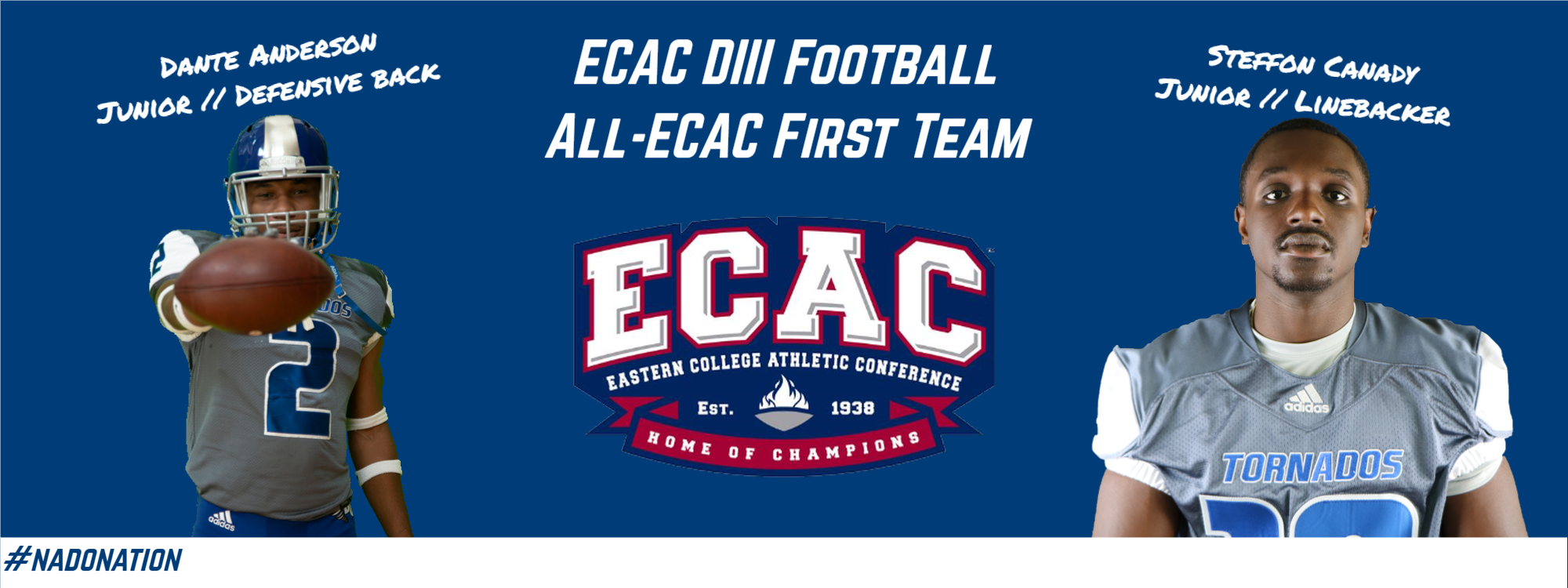 Anderson & Canady become the first-ever Brevard College student-athletes honored by the ECAC.