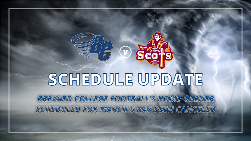 Brevard College vs. Maryville March 6th Football Game Canceled