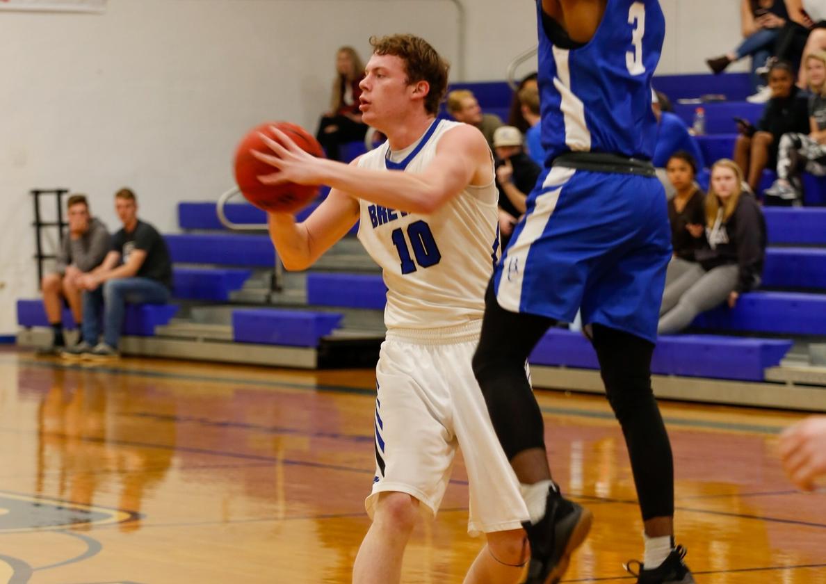 Junior forward Canon Lamb dropped 26 points in Brevard's thrilling 83-81 victory at Huntingdon College on Friday (Photo courtesy of Victoria Brayman '22).