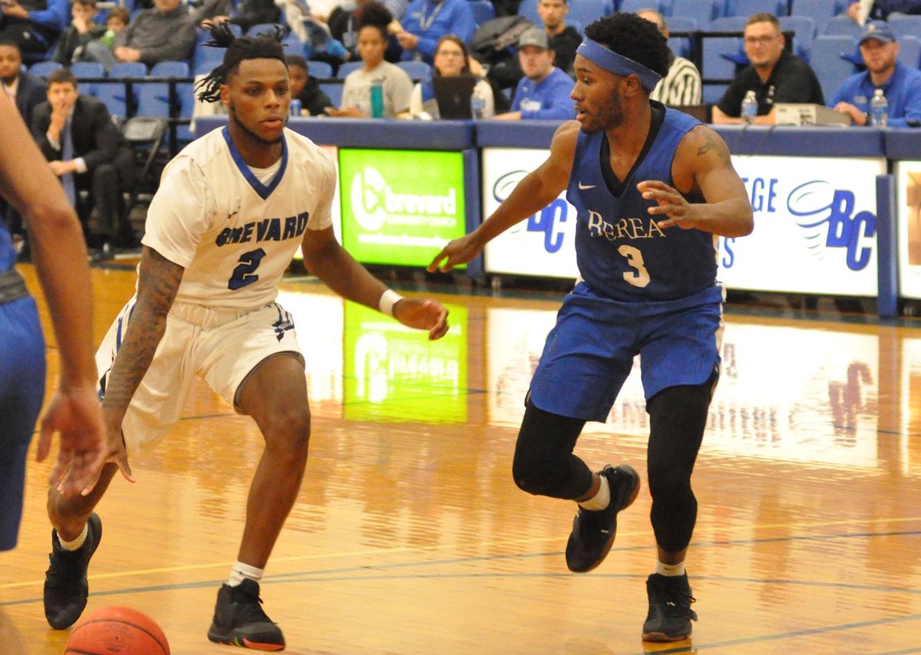 Demari Hopper and the Brevard College men's basketball team look to continue their hot stretch on the road at Berea (Photo courtesy of Tommy Moss).