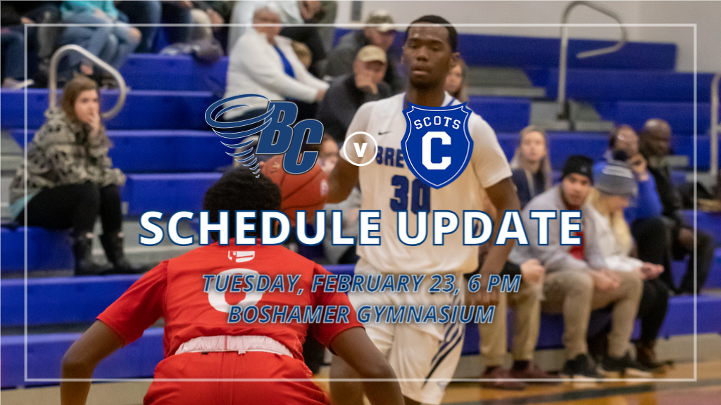 Men's Basketball Contest vs. Covenant Rescheduled for Tuesday, February 23