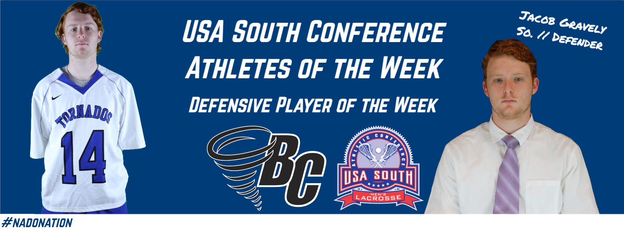 Gravely Selected as USA South Defensive Player of the Week