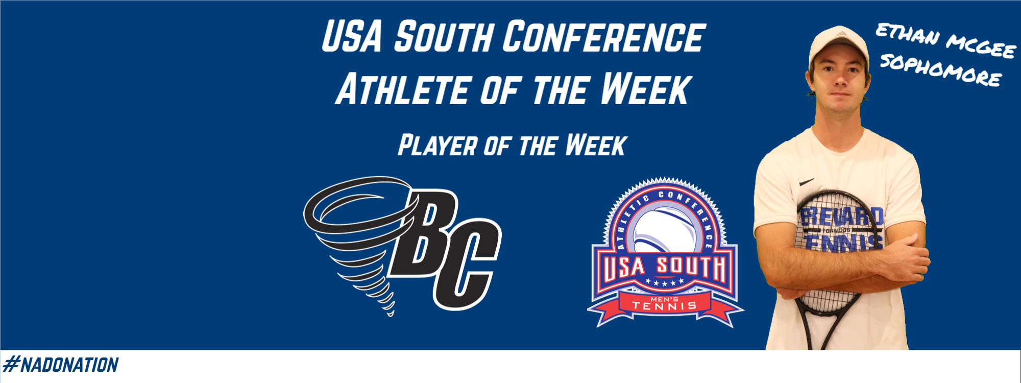 McGee Takes Home USA South Player of the Week Honor