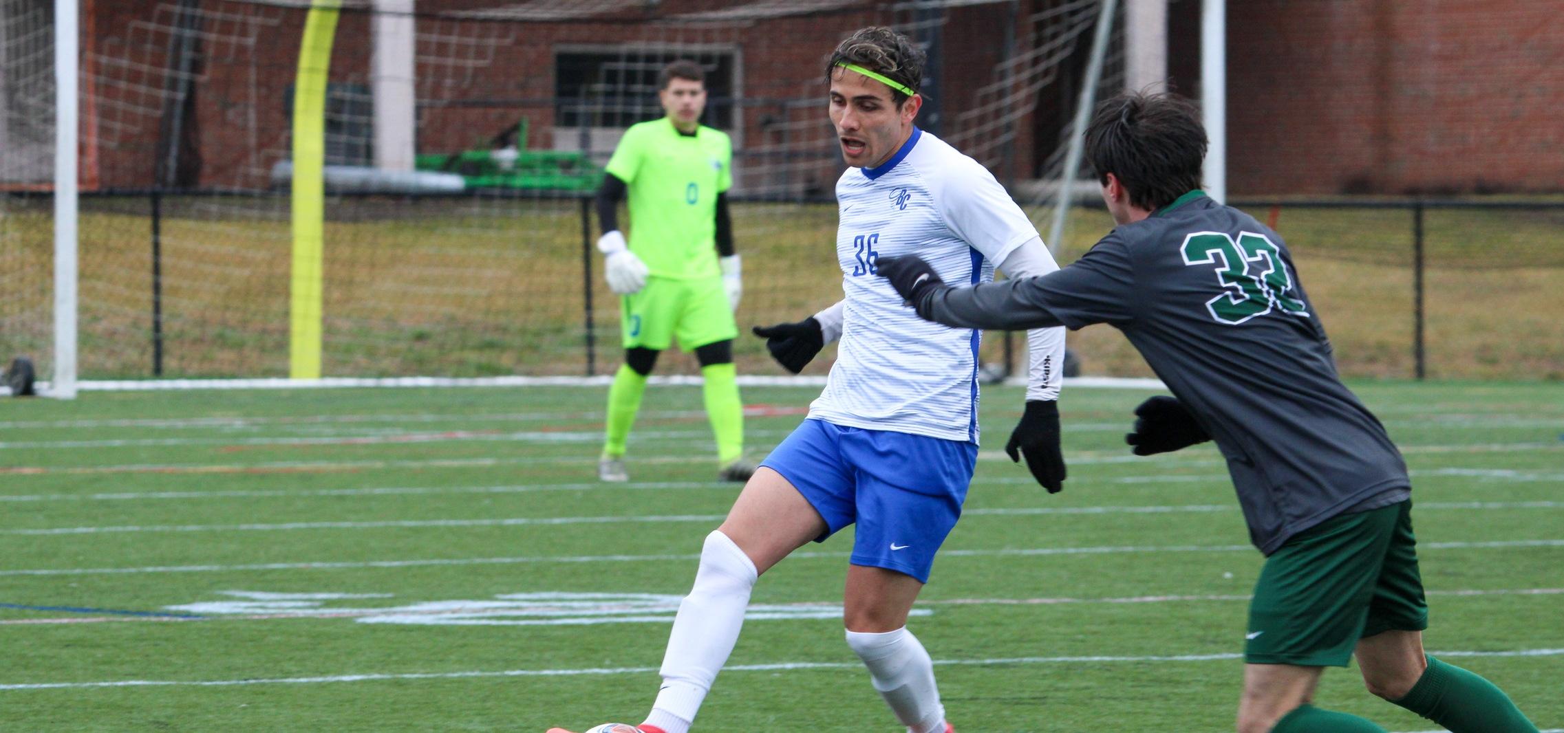 Freshman defender Igor da Silva scored the game-winning goal that clinched Brevard's trip to the USA South Conference West Division Championship (Photo courtesy of Brianna Rodibaugh '24).