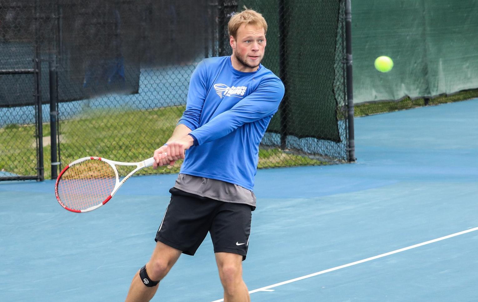 Doubles Sweep Propels Men’s Tennis to Victory over Johnson University 