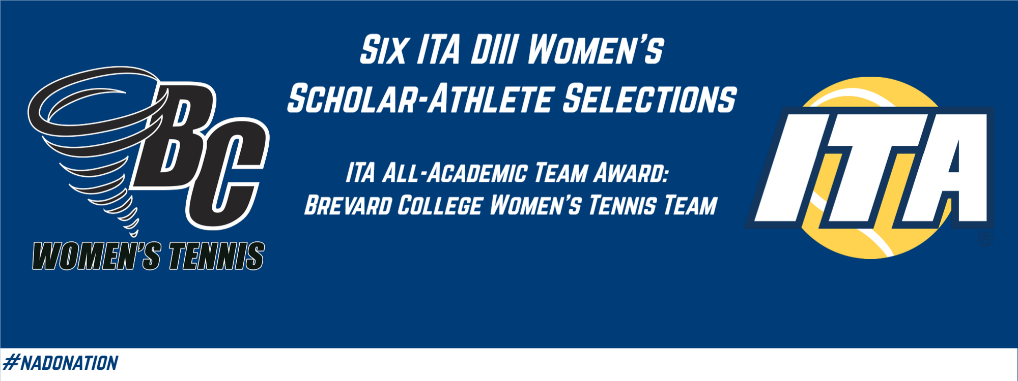 Six Tornados Selected as ITA Scholar-Athletes, Women’s Tennis Earns Team Academic Honor