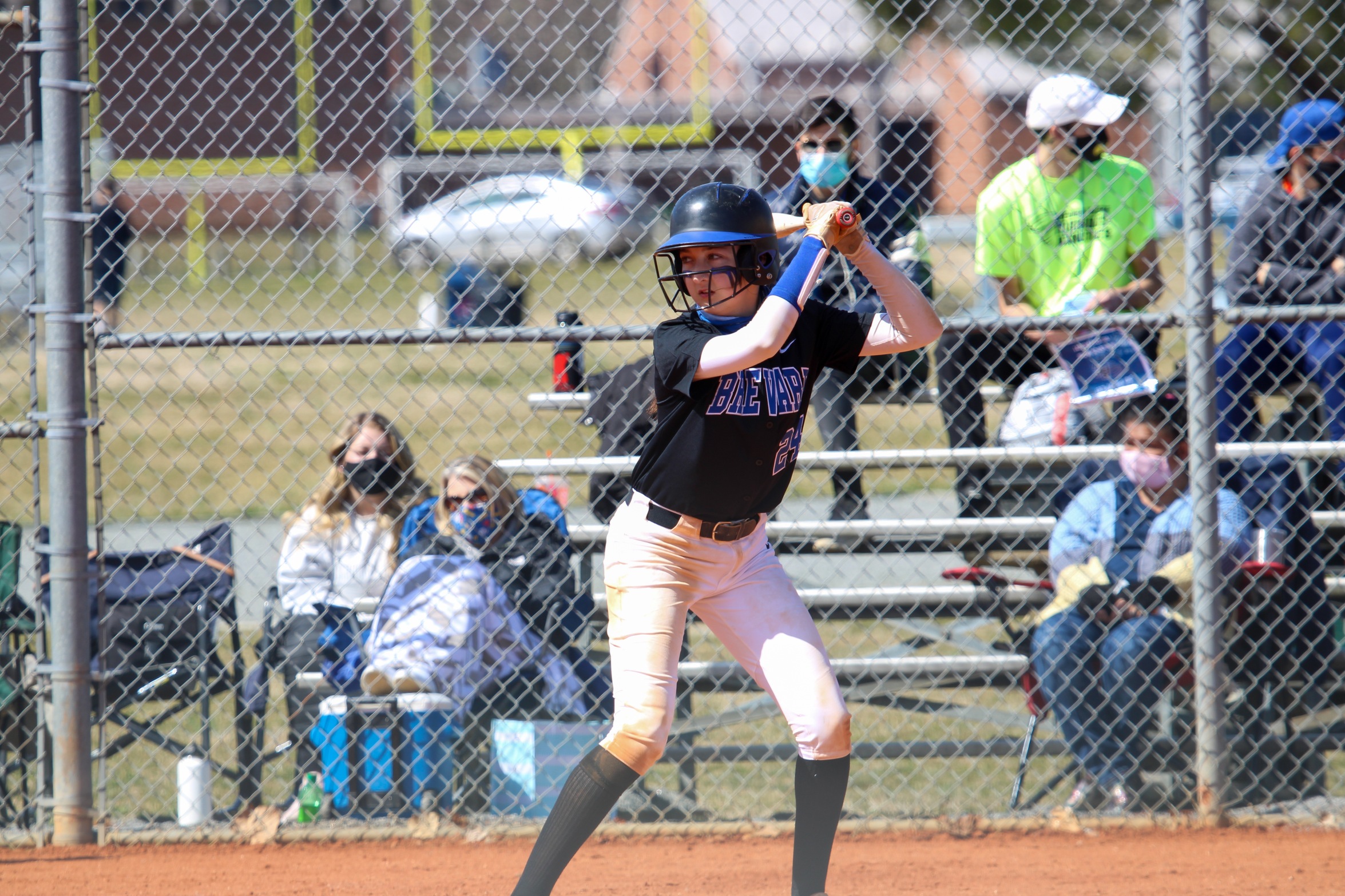 Autumn Lollis logged a hit in game one of Thursday's doubleheader (Photo courtesy of Brianna Rodibaugh '24).