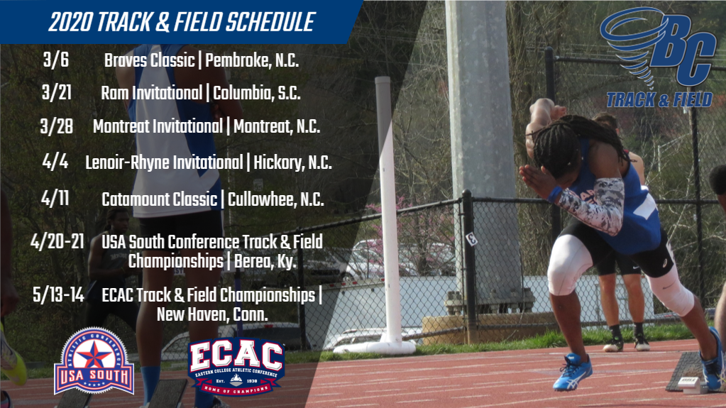 Coach Patrick Announces Track & Field Schedule for Spring 2020
