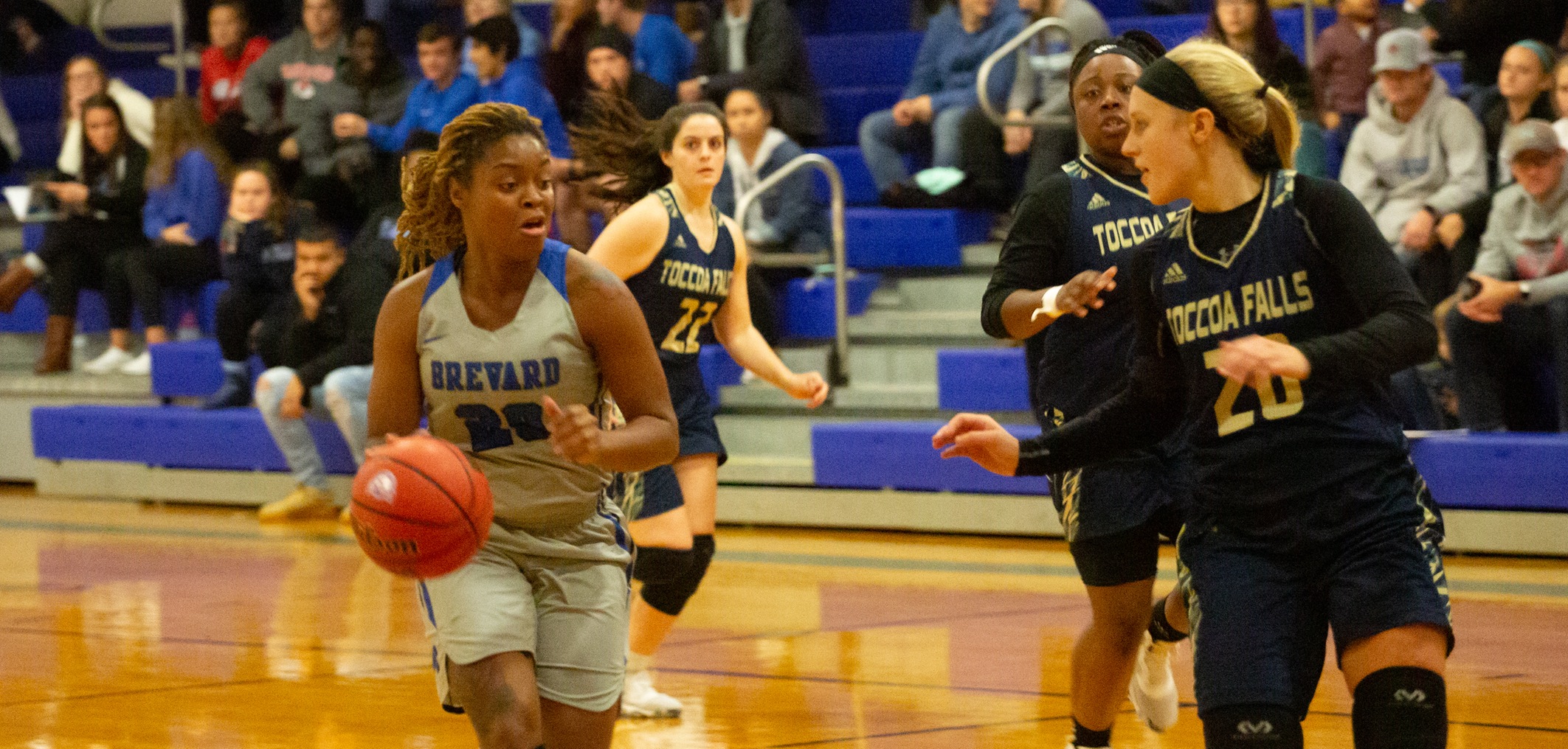 Deja Riddick scored a game-high 21 points, ripped down eight boards, and tallied a career-best eight steals (most by a Tornado since 2012) on Wednesday vs. Maryville (Photo courtesy of Thom Kennedy '21)