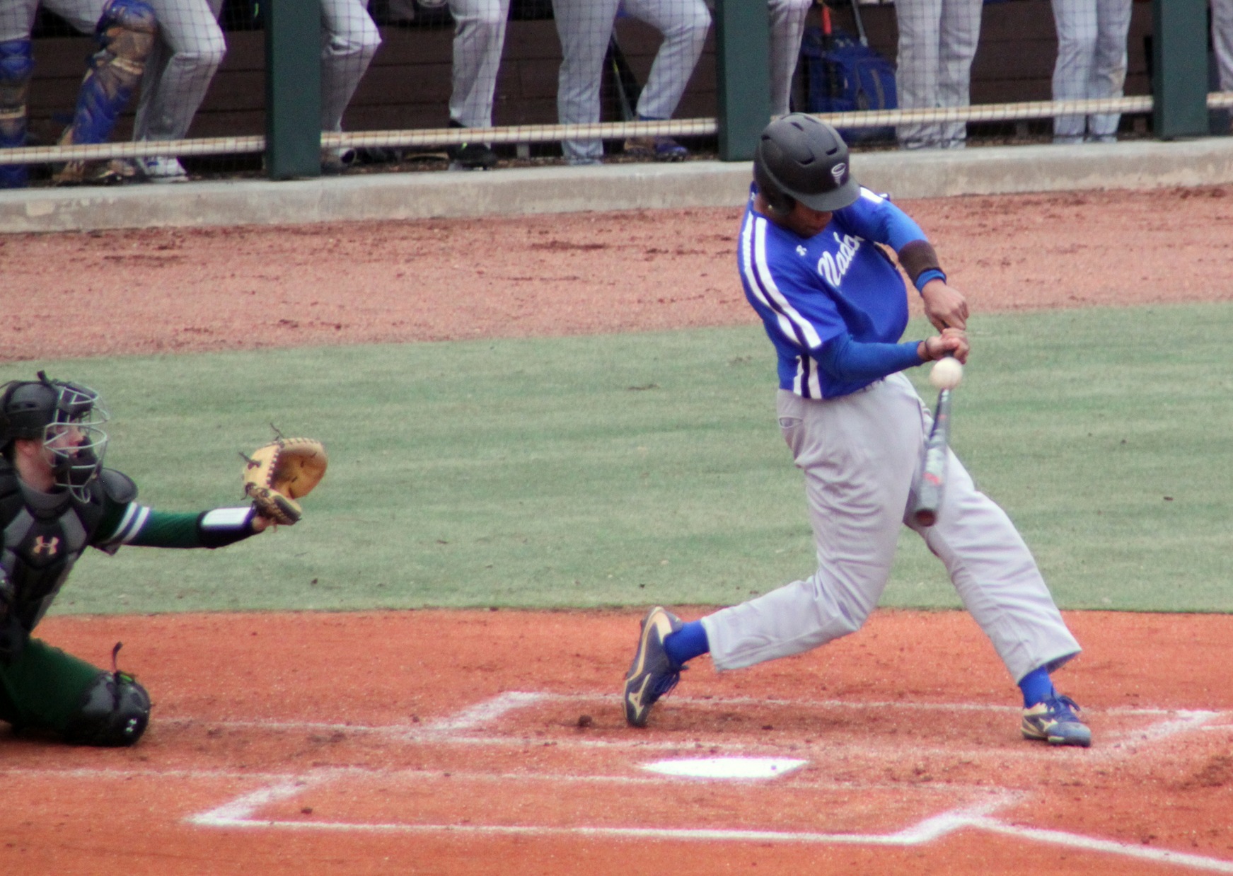 JJ Wilkes drove in a run on an RBI double on Sunday at Gil Coan Field (Photo courtesy of Judy Victory).