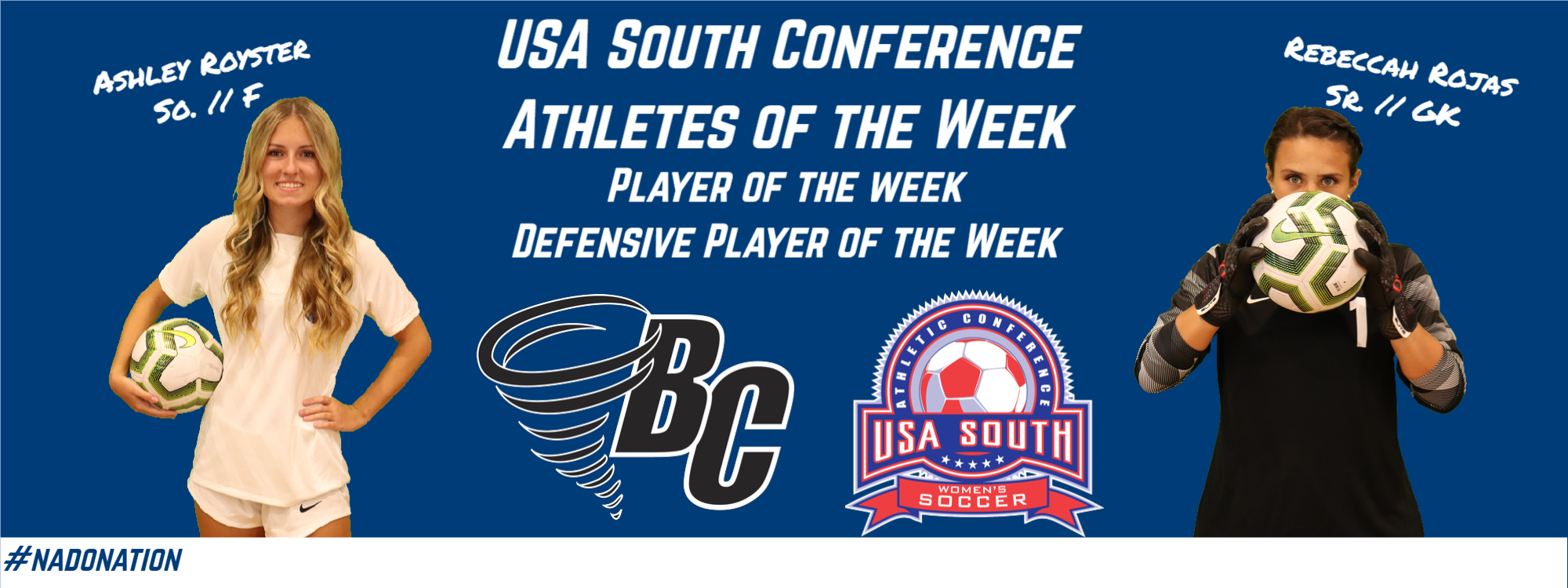 Rojas and Royster Earn Conference Weekly Honors