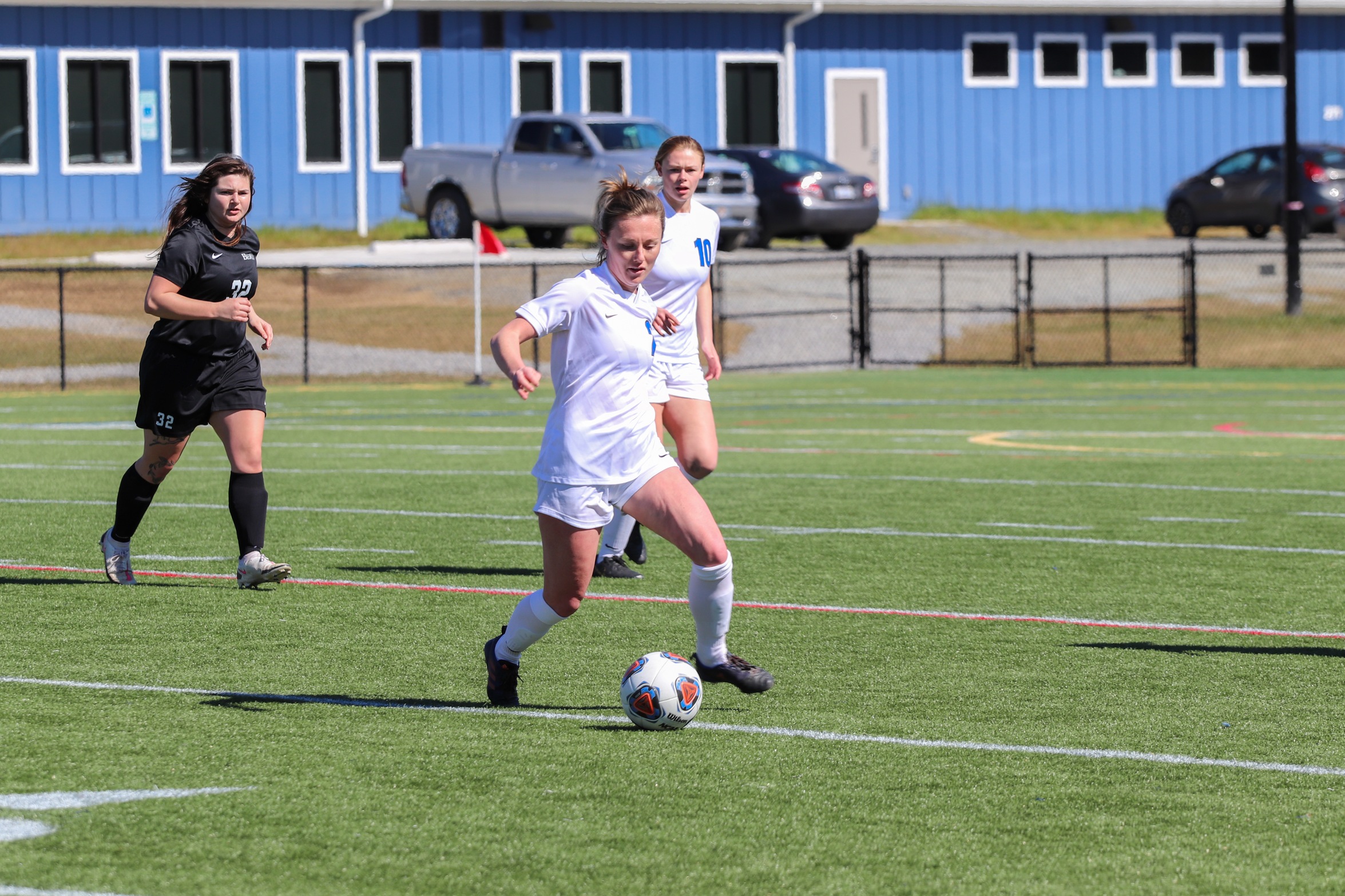 Senior midfielder Sallie Riggan scored and assisted to help BC cruise to a 4-0 victory vs. Wesleyan on the road (Photo courtesy of Victoria Brayman '22).