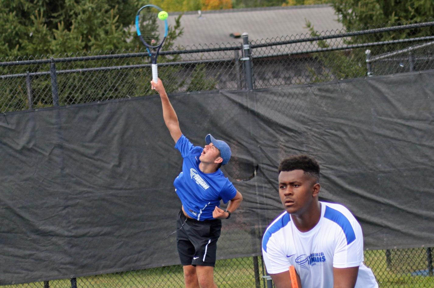 Number One Singles Win by Sepe Highlights BC Tennis Home Opener