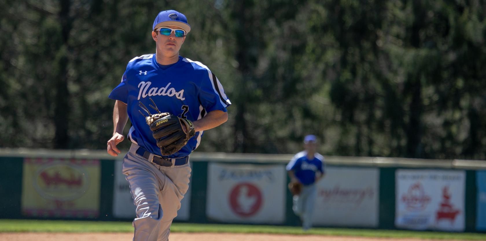 Sophomore infielder Jason Jucker notched a four-hit performance as the Tornados secured their first win of 2020 (Photo courtesy of Thom Kennedy '21).