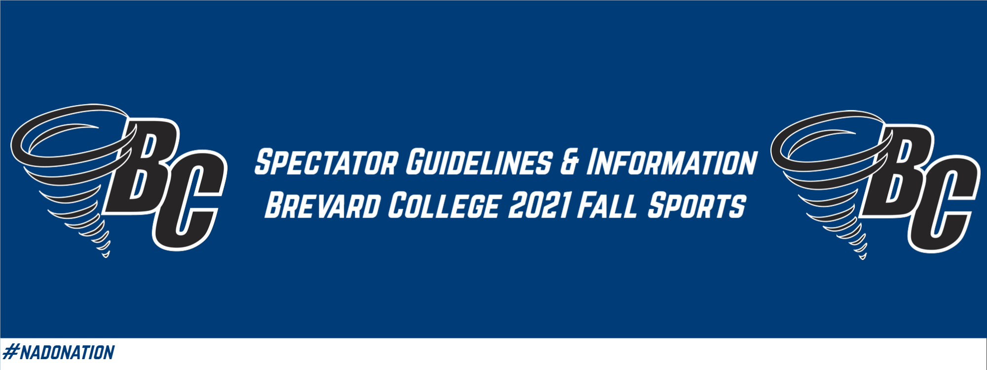 Spectator Guidelines & Parking/Ticket Info for Fall 2021 Brevard College Sports
