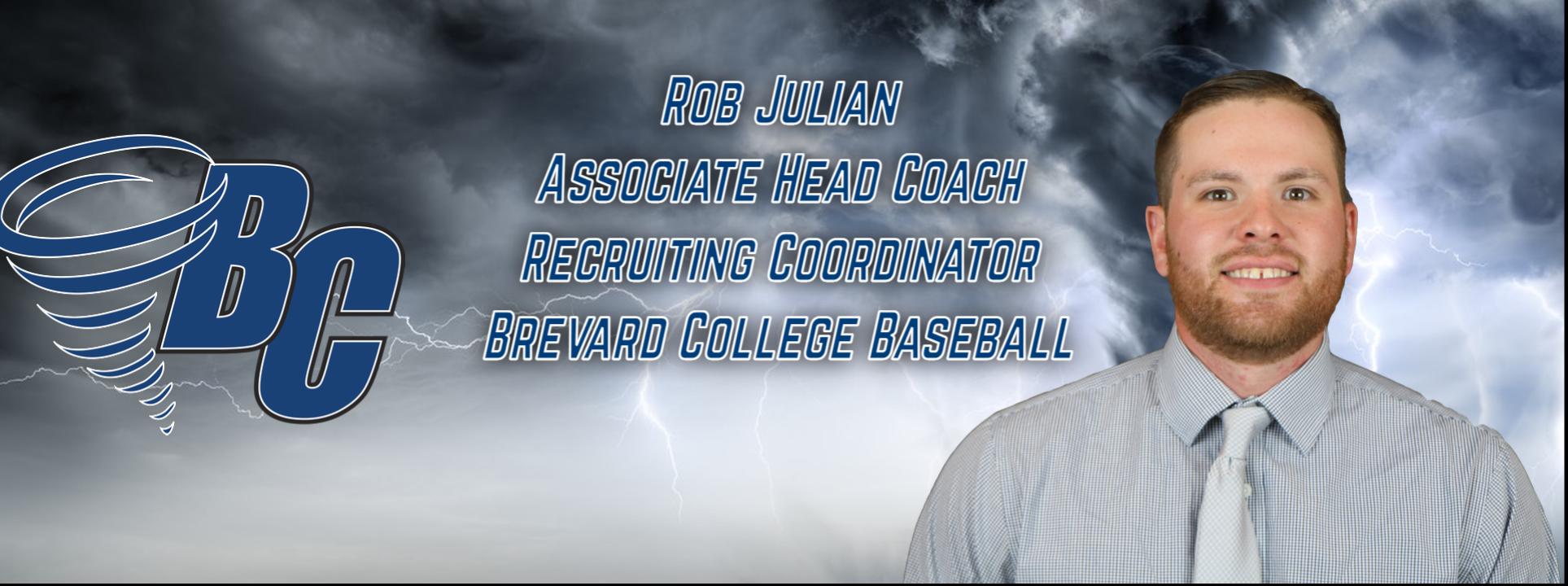Julian Promoted to Associate Head Coach/Recruiting Coordinator for Brevard College Baseball