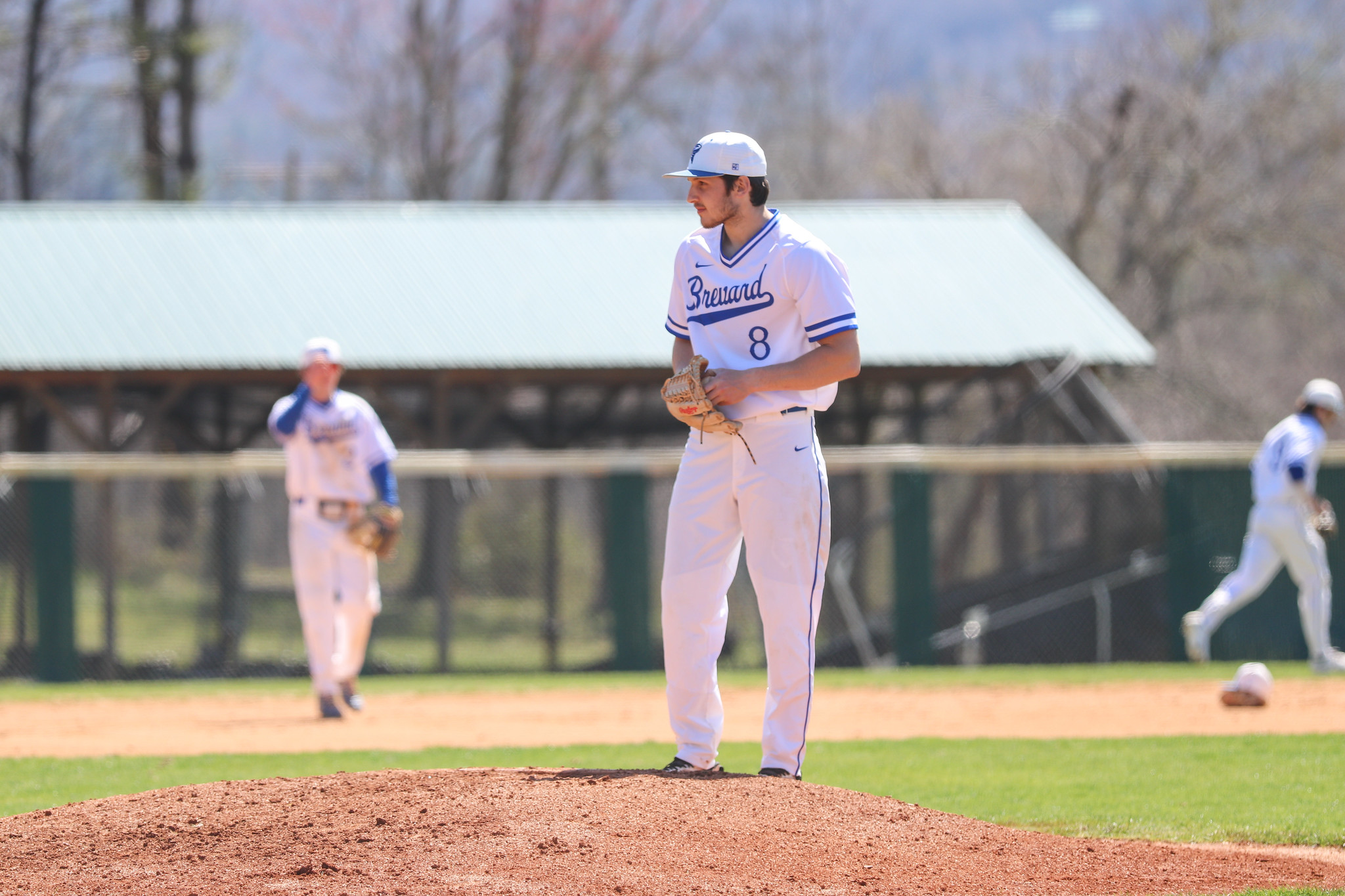 Senior left-handed pitcher Matthew Scavotto shut out Allegheny to take game one of a doubleheader sweep (Photo courtesy of Victoria Brayman '22)