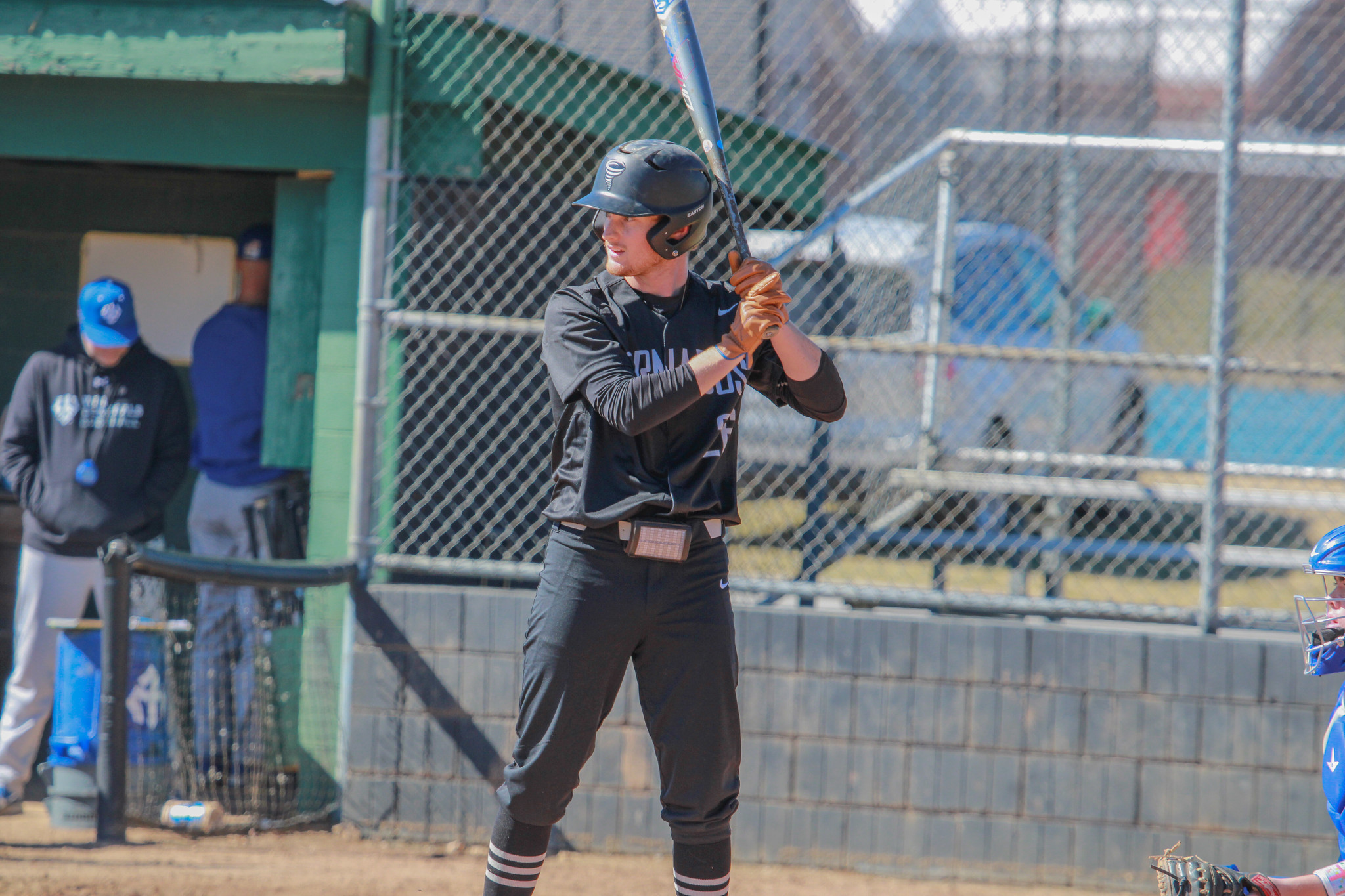 Cale Oehler registered a pair of home runs - including a grand slam - with six RBIs in a 12-11 loss to Piedmont (Photo courtesy of Damon Hewitt '23)