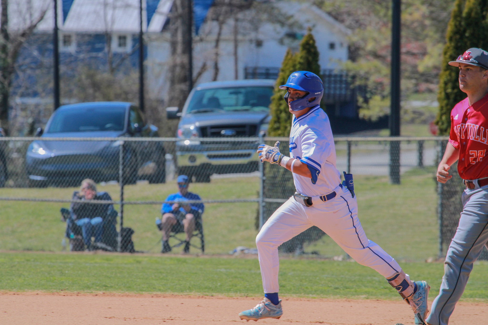 Frankie Vasquez went 3-for-5 with a three-run home run, logging four RBIs and three runs scored (Photo courtesy of Damon Hewitt '23)