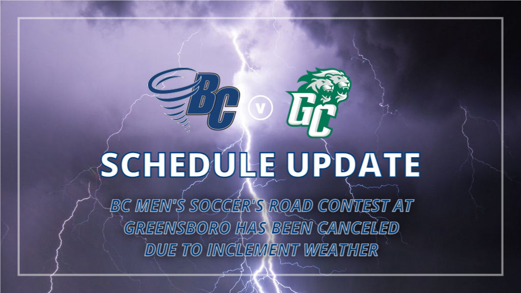 Men's Soccer Contest at Greensboro Canceled Due to Weather