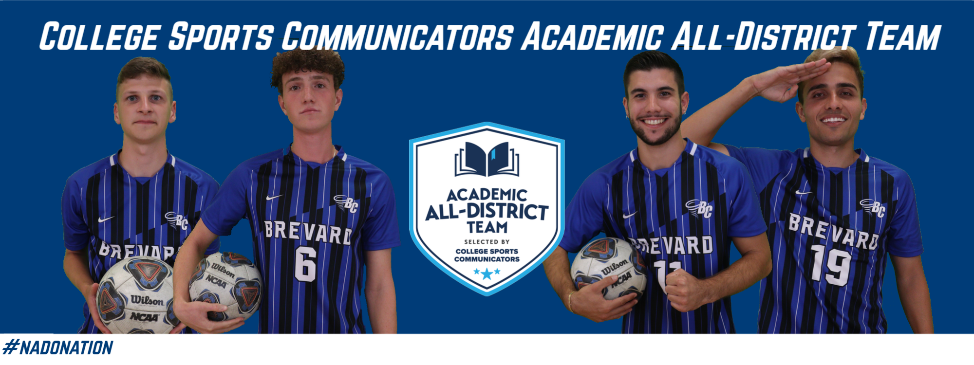 Academic All-District Team Includes Program-Record Four Tornados from BC Men’s Soccer