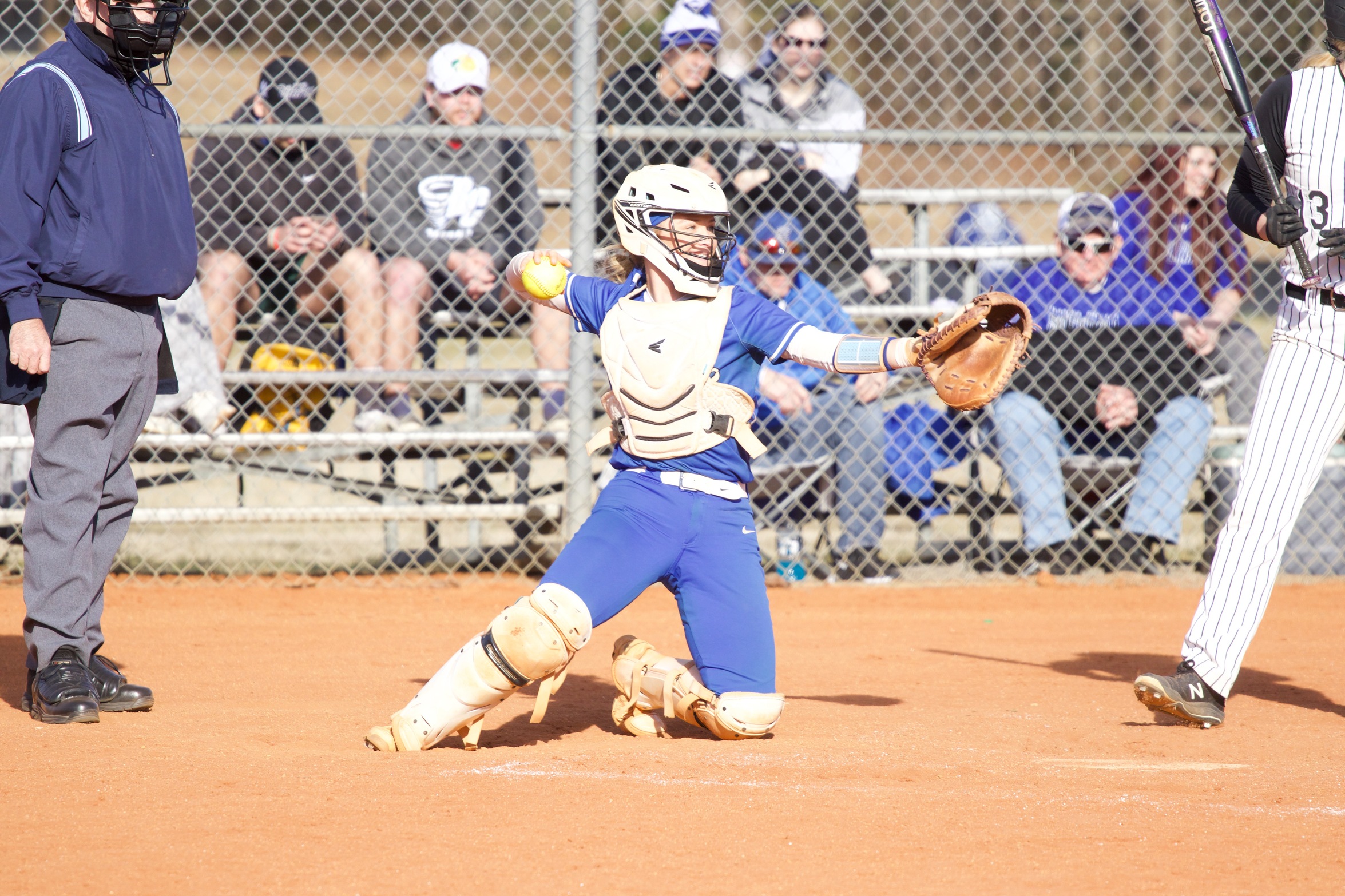 Softball Shutout by Pride in First Game; Game Two Washed Out