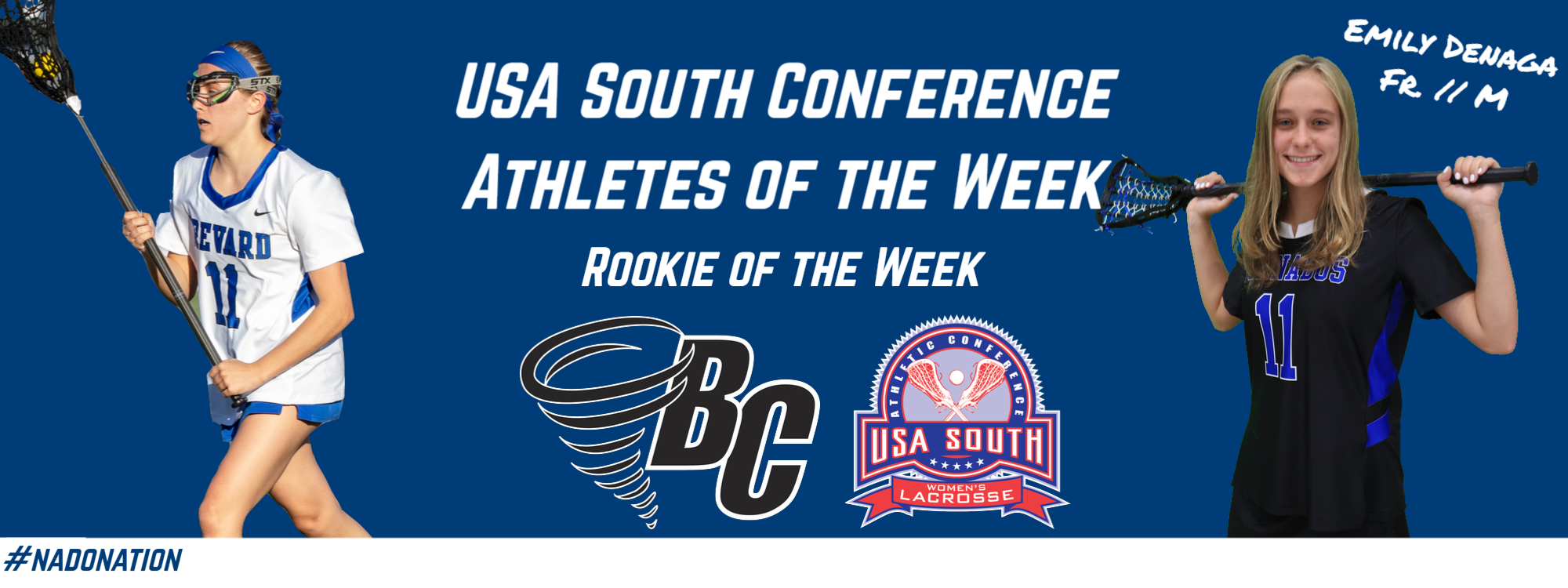 Denaga Earns Conference Rookie of the Week Accolade