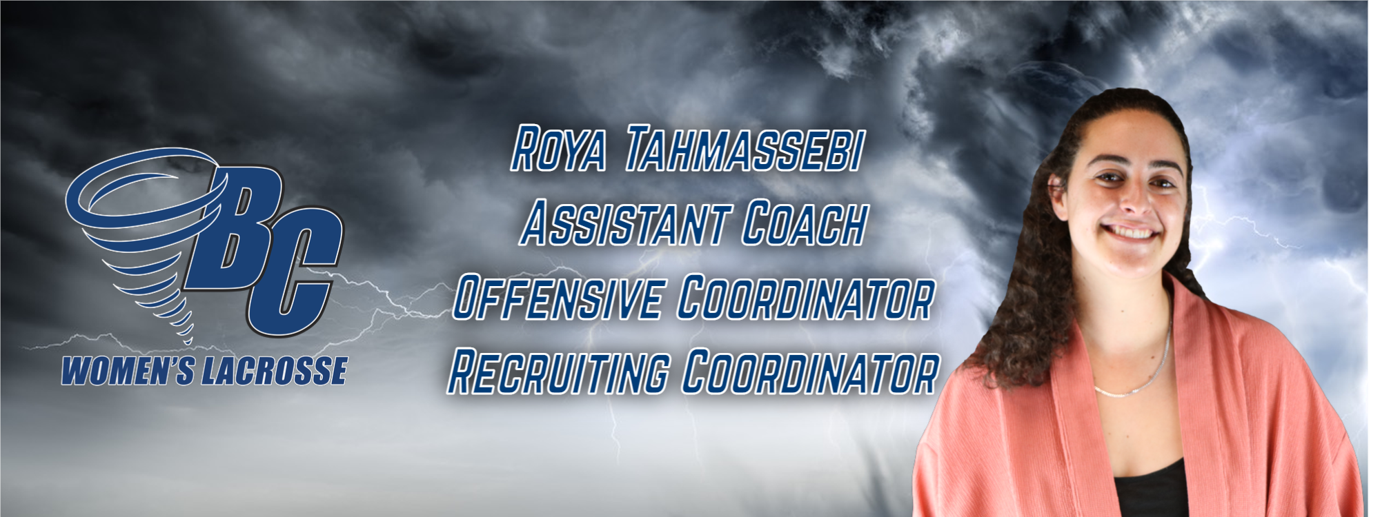 Roya Tahmassebi Elevated to Offensive Coordinator/Recruiting Coordinator