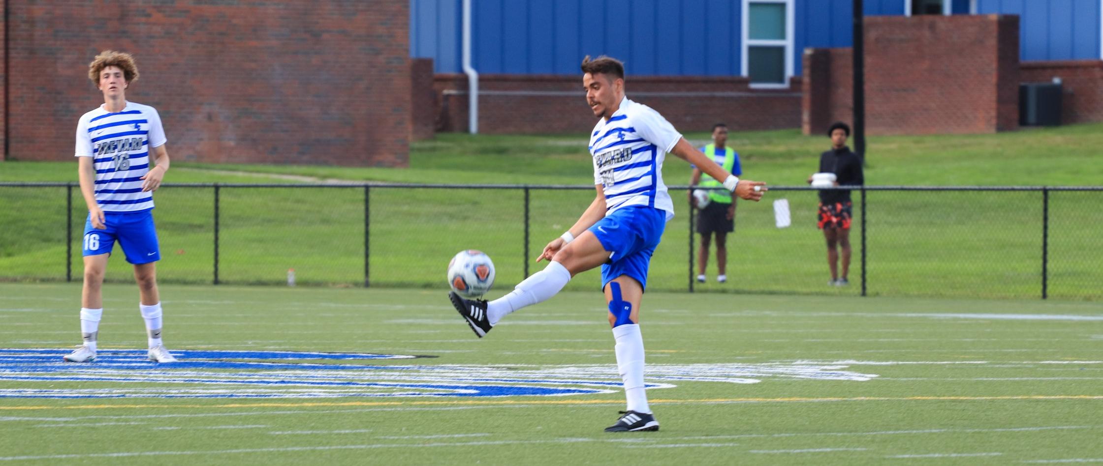 Estevan Berto logged a pair of goals and an assist as the Tornados cruised past Southern Virginia, 4-0 (Photo courtesy of Victoria Brayman '22).