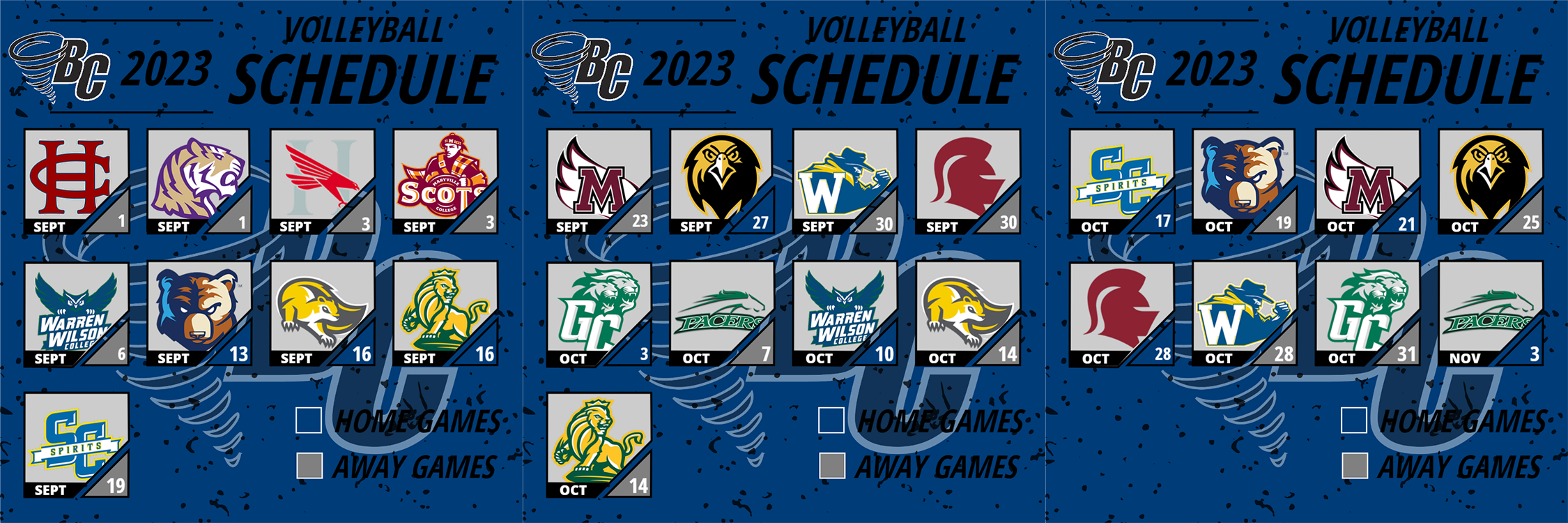 BC Volleyball Sets 2023 Schedule